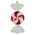 thumbnail image 1 of Vickerman 18.5" Red-White Flat Swirl Candy Christmas Ornament, 1 of 2
