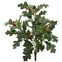 Vickerman 18" Artificial Green Oak Spray. Includes 3 sprays per pack.