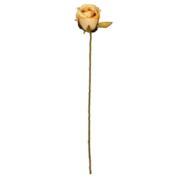 Vickerman 18" Artificial Mustard Rose Stem, 12 per Bag