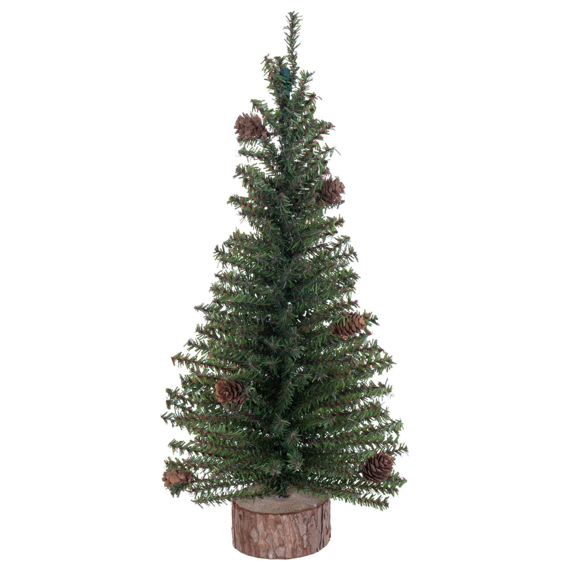Vickerman 18" Caramel Pine Artificial Christmas Tree Unlit, Seasonal Indoor Tabletop Home Decor