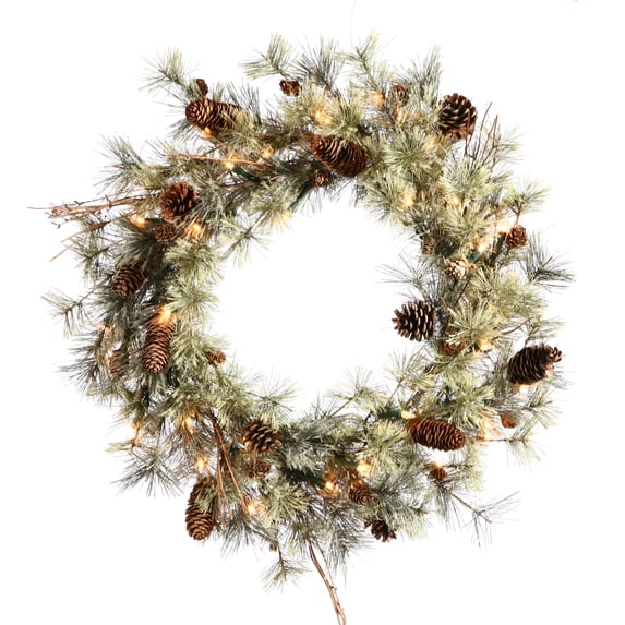 Vickerman 18" Dakota Artificial Christmas Wreath, Unlit