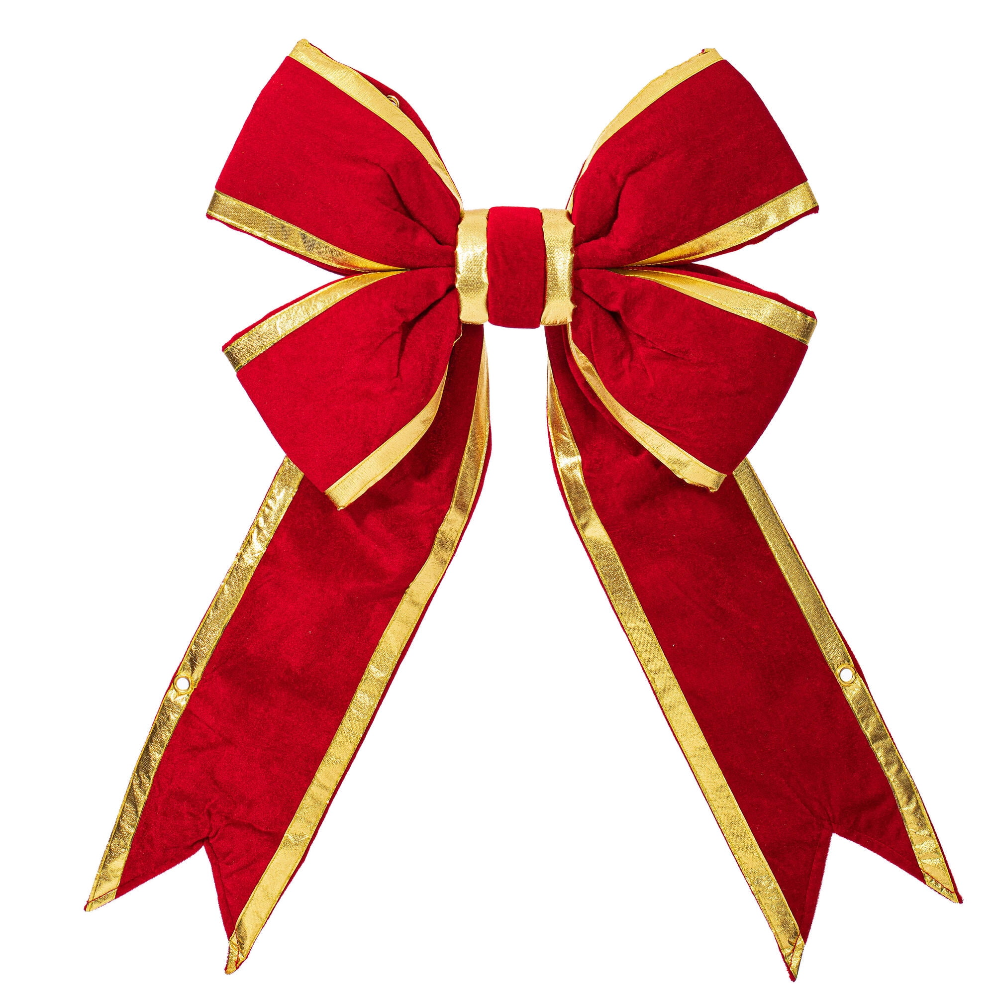 Vickerman 18" Red-Gold Velvet Indoor Christmas Bow