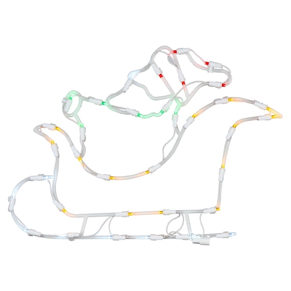 Vickerman 18" Santa Sleigh Wire Silhouette with 35 LED Lights.