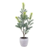 Vickerman 19" Artificial Blue Spruce Sapling Potted.