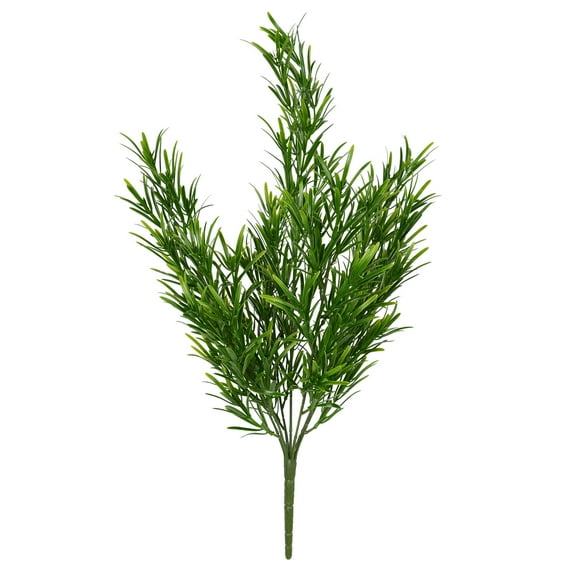 Vickerman 19" Artificial Green Podocarpus Bush UV Coated, Pack of 2