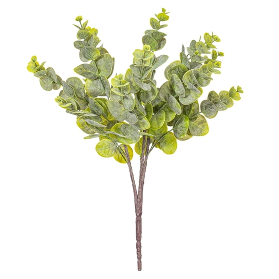 Vickerman 19" Artificial Green Spiral Eucalyptus Bush, 2 per bag.