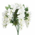 thumbnail image 1 of Vickerman 19 " Artificial White Wisteria Bush., 1 of 7