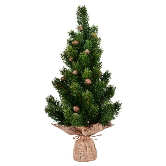 Vickerman 19" Spruce Sapling Artificial Christmas Tree 60 tips,  Unlit