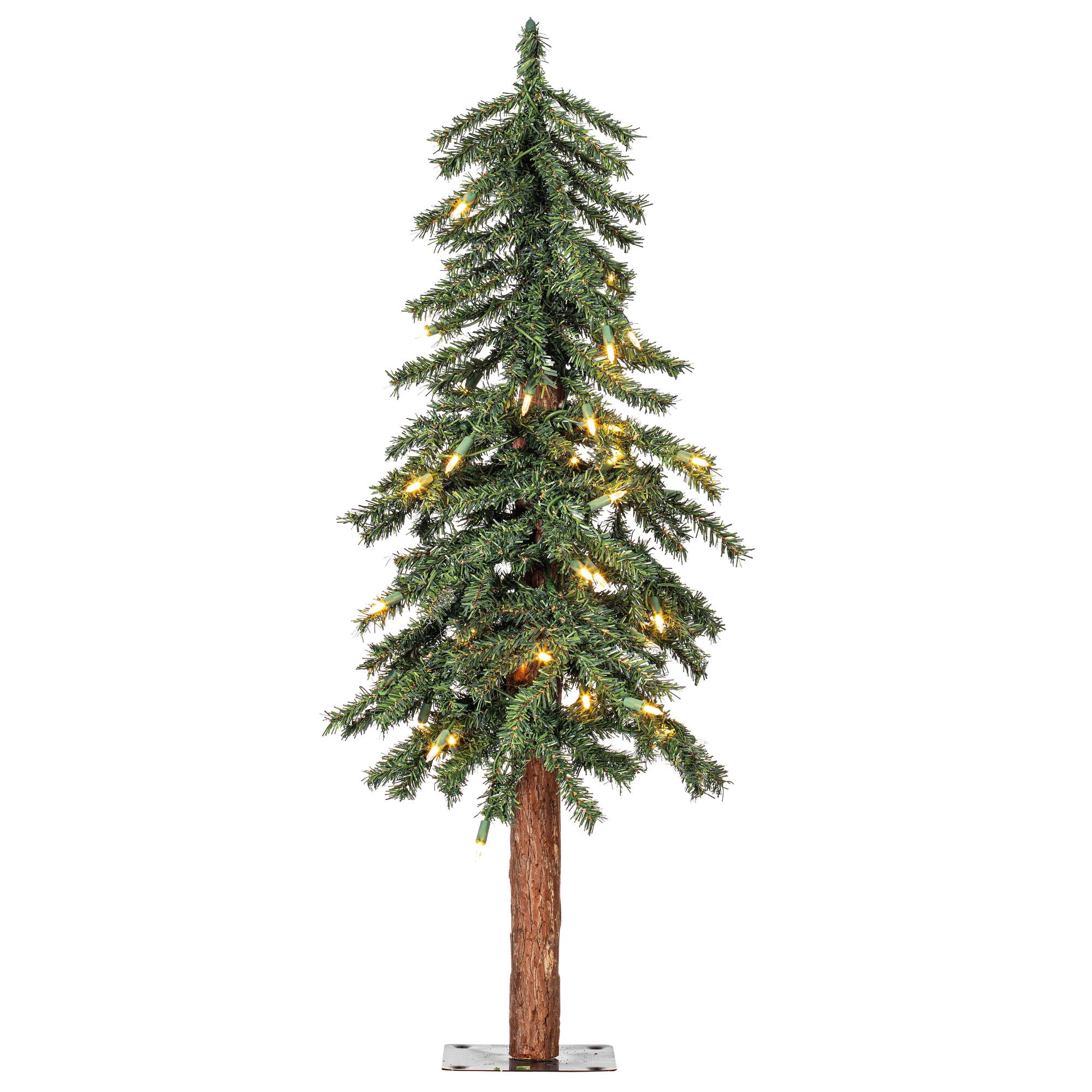 Vickerman 2' 3' 4' Natural Bark Alpine Artificial Christmas Tree