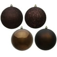thumbnail image 1 of Vickerman 2.4" Chocolate 4-Finish Ball Ornament Assortment, 24 per Box, 1 of 1