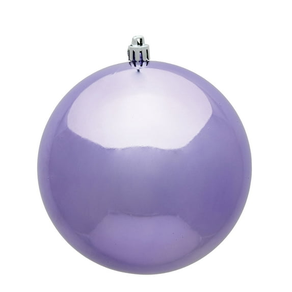 Vickerman 2.4" Christmas Ornament Ball, Lavender Shiny Finish, Shatterproof Plastic, UV Resistant, Holiday Christmas Tree Decoration, 24 Pack