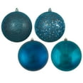 thumbnail image 1 of Vickerman 2.4" Sea Blue 4-Finish Ball Ornament, 24 per Box, 1 of 2