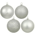 thumbnail image 1 of Vickerman 2.4" Silver 4-Finish Ball Ornament Assortment, 60 per Box, 1 of 2