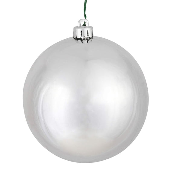 Vickerman 2.4" Silver Shiny Ball Ornament, 60 per Box