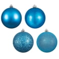thumbnail image 1 of Vickerman 2.4" Turquoise 4-Finish Ball Ornament Assortment, 24 per Box, 1 of 3