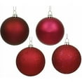 thumbnail image 1 of Vickerman 2.4" Wine 4-Finish Ball Ornament Assortment, 60 per Box, 1 of 2