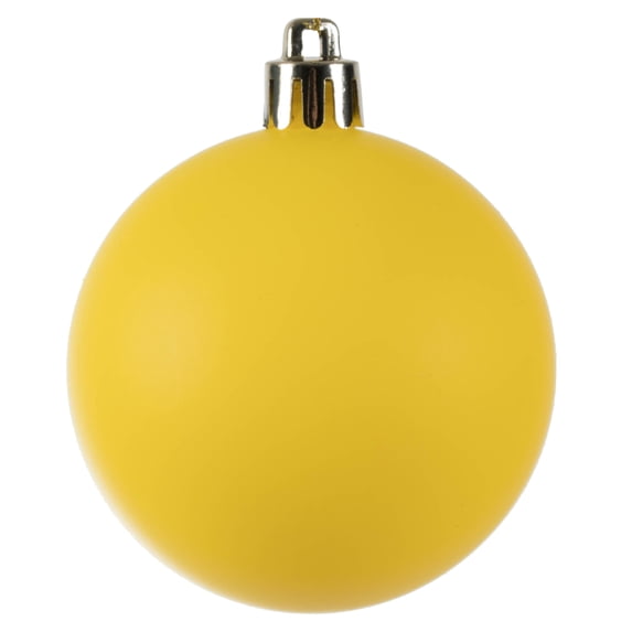 Vickerman 2.4" Yellow Matte Ball Ornament, 24 per Bag