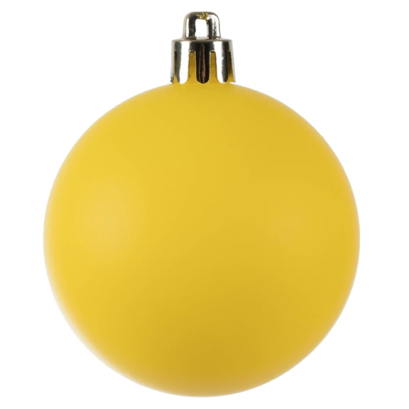 Vickerman 2.4" Yellow Matte Ball Ornament, 24 per Bag