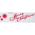 thumbnail image 1 of Vickerman 2.5" Ivory with Red Merry Christmas Ribbon, 1 of 1
