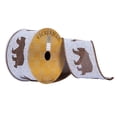 thumbnail image 1 of Vickerman 2.5" x 10 Yards Brown Bear Pattern Christmas Ribbon, 1 of 2