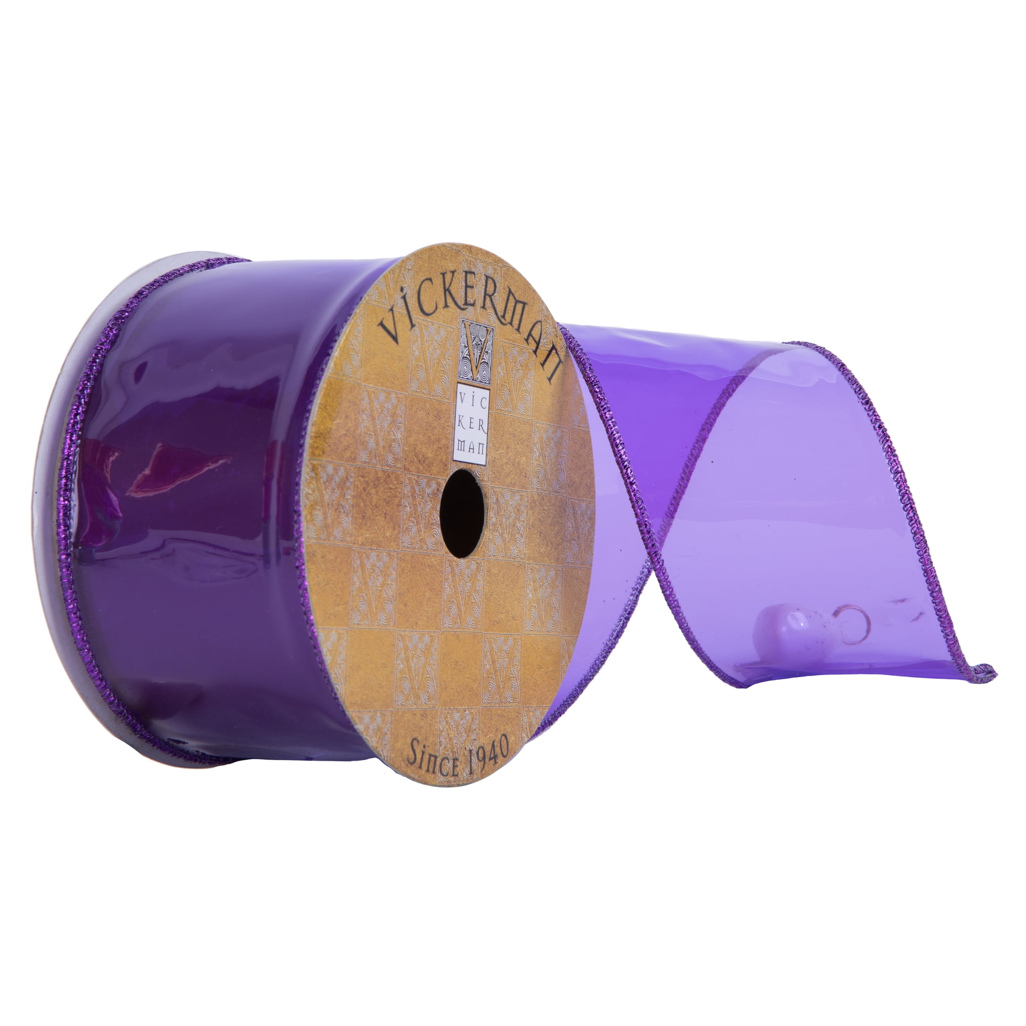2.5″W x 10yd Velvet Ribbon Purple