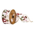 thumbnail image 1 of Vickerman 2.5" x 10 Yards Beige, Green, and Red Nutcracker Ribbon, 1 of 3
