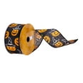 thumbnail image 1 of Vickerman 2.5" x 10 Yards Black Jack O Lantern Ribbon, 1 of 3
