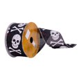 thumbnail image 1 of Vickerman 2.5" x 10 Yards Black and White Skull Ribbon, 1 of 3