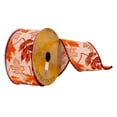 thumbnail image 1 of Vickerman 2.5" x 10 Yards Jute Fall Leaves Ribbon, 1 of 3