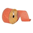 thumbnail image 1 of Vickerman 2.5" x 10 Yards Orange Woven Dupion Christmas Ribbon, 1 of 2