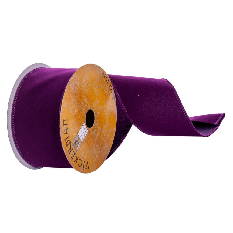 40 Velvet Ribbon/PURPLE/100 yds [2071-465-68] - $34.00 : Holiday  Manufacturing Inc, Holiday Bows