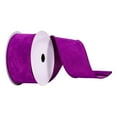 thumbnail image 1 of Vickerman 2.5" x 10 Yards Purple Faux Suede Ribbon, 1 of 3