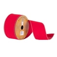 thumbnail image 1 of Vickerman 2.5" x 10 Yards Red Velvet With Gold and Red Twist Wired Edge Ribbon, 1 of 2