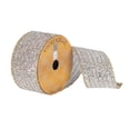 thumbnail image 1 of Vickerman 2.5" x 10 Yards Silver and Gold Tinsel Christmas Ribbon, 1 of 2