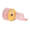 thumbnail image 1 of Vickerman 2.5" x 10 yard Red Grid Woven Dupion Christmas Ribbon, 1 of 2