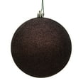 thumbnail image 1 of Vickerman 2.75" Chocolate Glitter Ball Ornament, 12 per Bag, 1 of 5