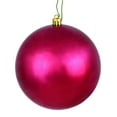 thumbnail image 1 of Vickerman 2.75" Christmas Ornament Ball, Berry Red Shiny Finish, Shatterproof Plastic, UV Resistant, Holiday Christmas Tree Decoration, 12 Pack, 1 of 5