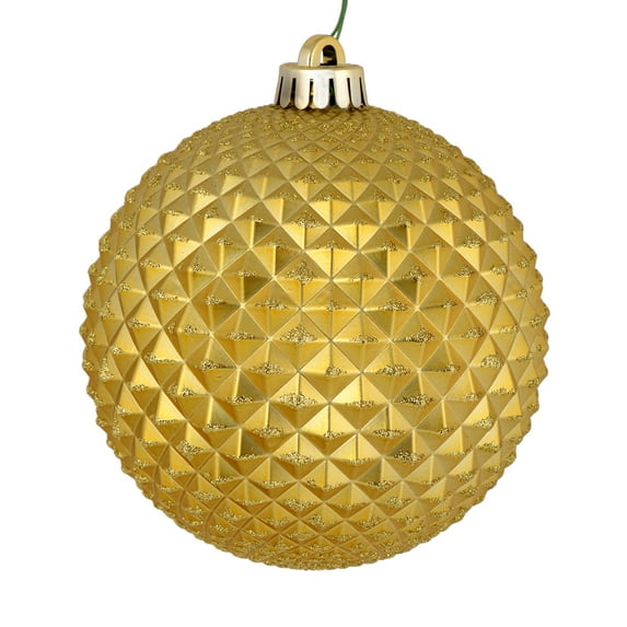 Vickerman 2.75" Gold Durian Glitter Ball Ornament, 12 per Bag