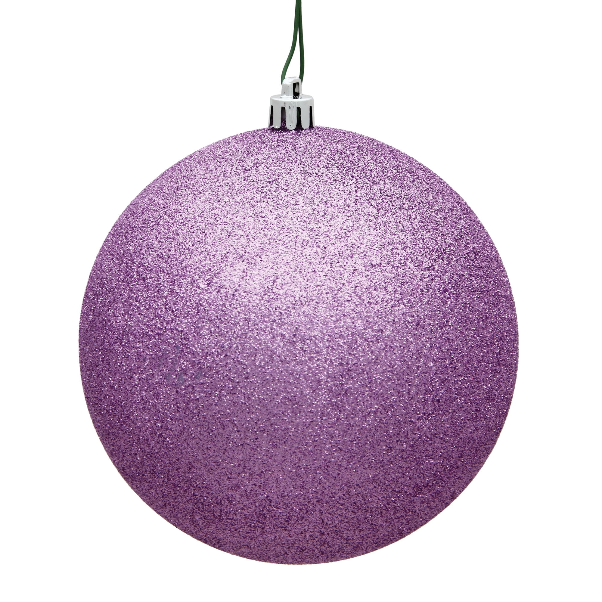 Vickerman 2.75" Orchid Glitter Ball Christmas Ornament with Drilled and Wired Cap, 12 per Bag