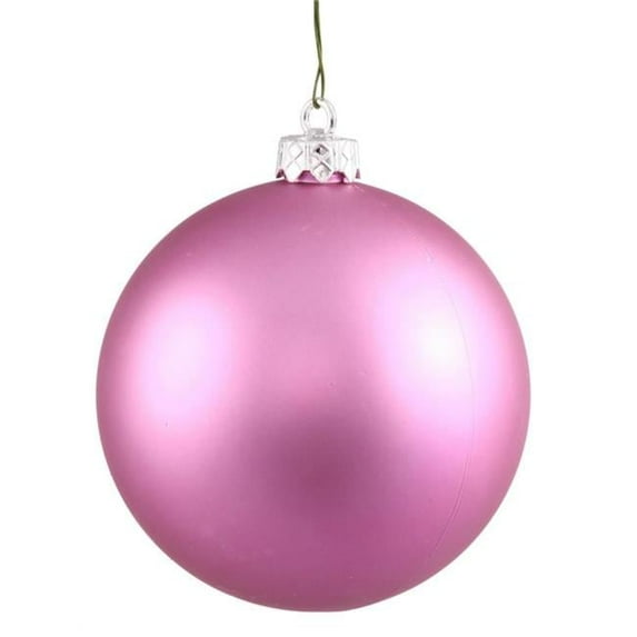Vickerman 31749396 Matte Orchid UV Resistant Commercial Drilled Shatterproof Christmas Ball Ornament - 2.75 in.