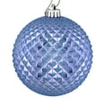 thumbnail image 1 of Vickerman 2.75" Periwinkle Durian Glitter Ball Ornament, 12 per Bag, 1 of 2