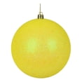 thumbnail image 1 of Vickerman 2.75" Yellow Glitter Ball Ornament, 12 per Bag, 1 of 5