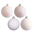 thumbnail image 1 of Vickerman 2.75 in. 4 Finish Ball Ornament - Set of 20 - White, 1 of 2