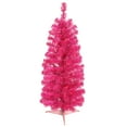 Vickerman 2' Pink Pencil Artificial Christmas Tree, Pink Duralit