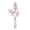 thumbnail image 1 of Vickerman 20.5" Artificial Mini Purple Orchid in a Glass Pot., 1 of 2