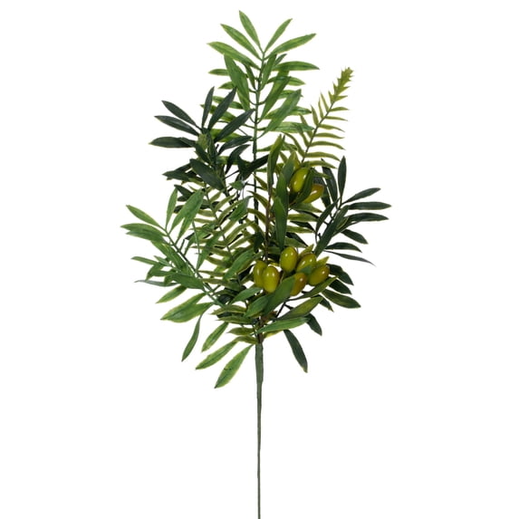 Vickerman 20.5" Artificial Mixed Olive Leaf Spray. 3 pieces per bag.
