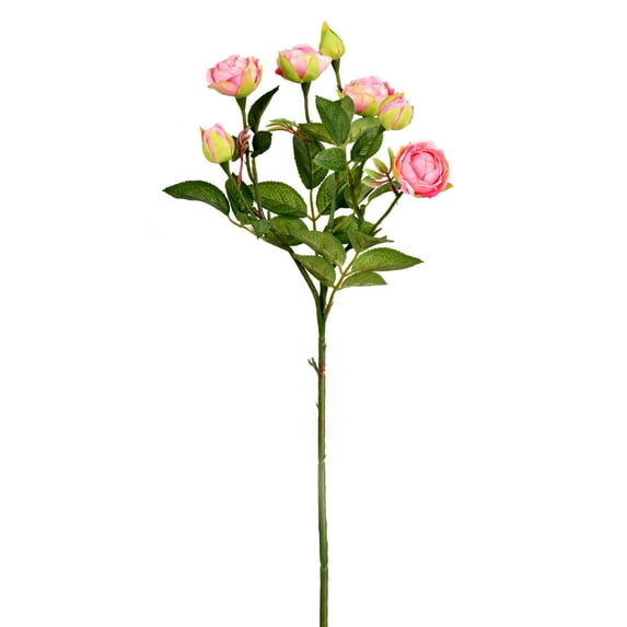 Vickerman 20.5'' Artificial Tea Rose Spray. Includes 3 sprays per pack.