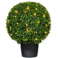 thumbnail image 1 of Vickerman 20" Artificial Green Boxwood Ball., 1 of 3