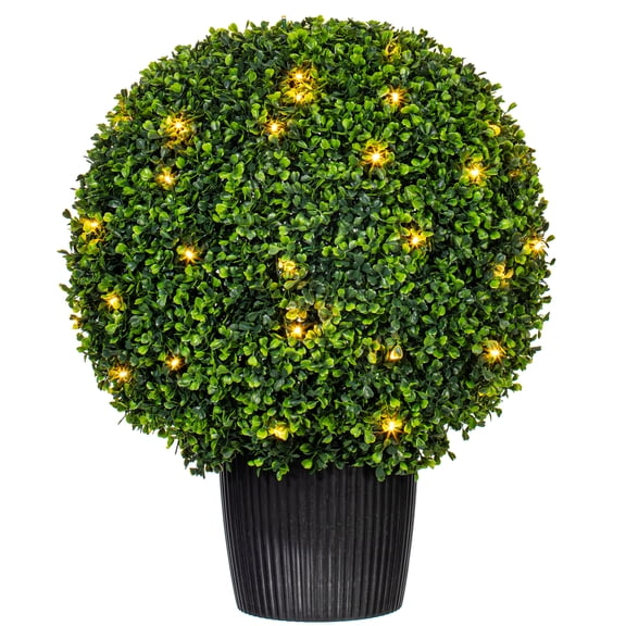Vickerman 20" Artificial Green Boxwood Ball.