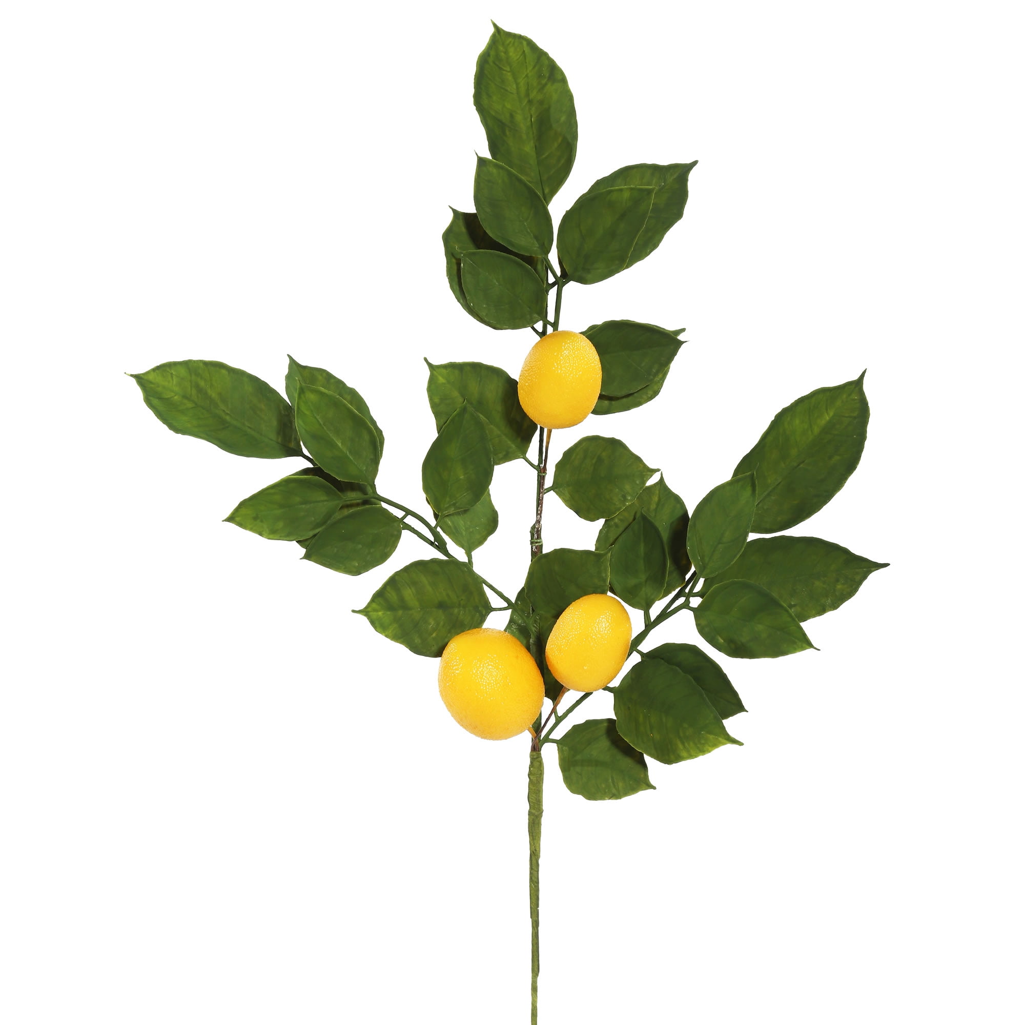 20" Green and Yellow Artificial Lemon Spray Arrangement